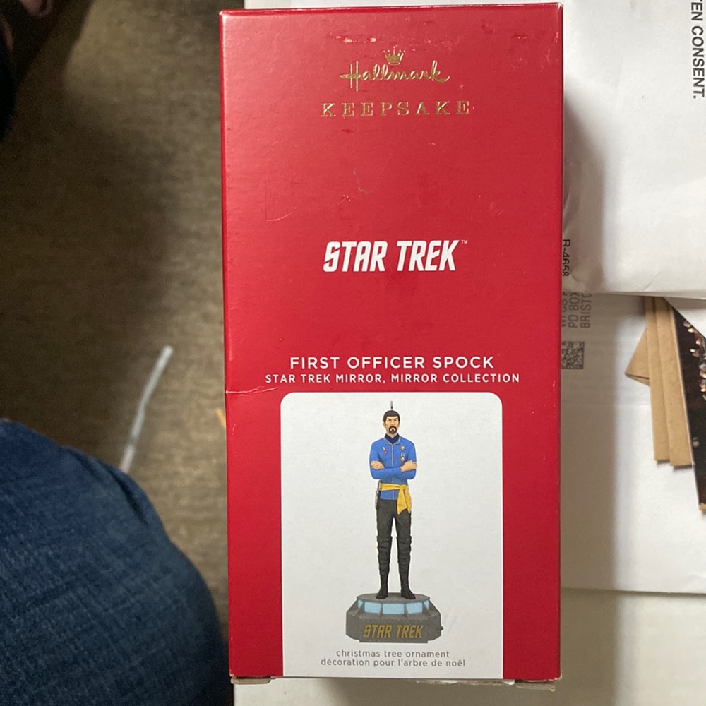 Hallmark Keepsake Spock STAR TREK Legends Christmas Tree Ornament mirror mirror